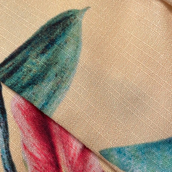 PatBO Pink, Yellow and Green Puff Sleeve Mini Sundress - Picture 6 of 11